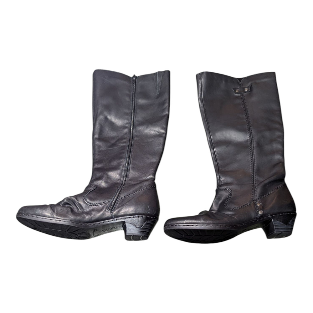 Rieker Brand - Black Boots In European - Size 38 - US 7.5 - Preowned Good